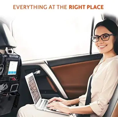 Car Backseat Organizer with Screen Holder