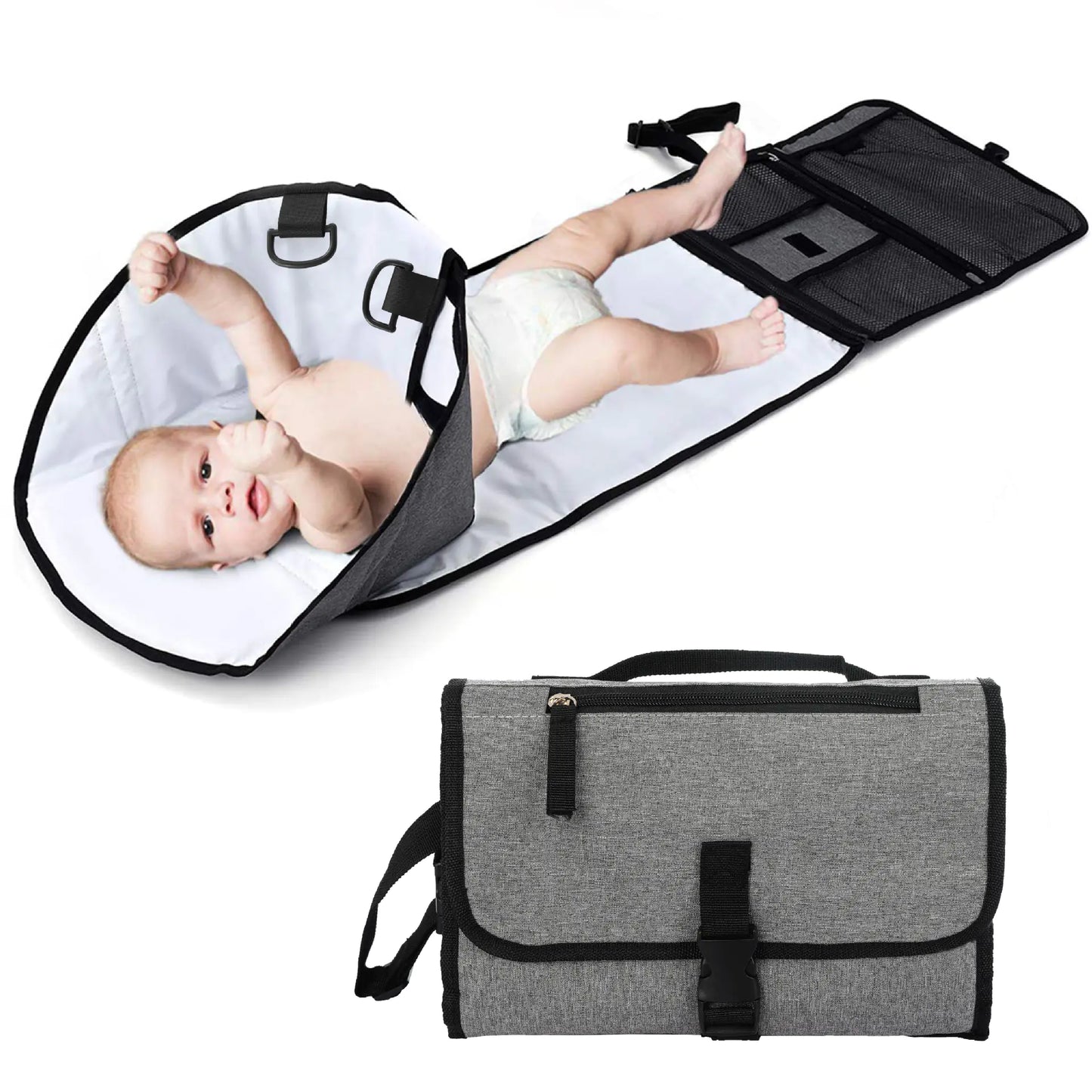 Foldable Waterproof Baby Changing Pad - Portable Travel Mat