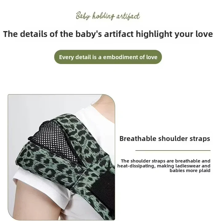 Baby Carrier One-Shoulder Strap – Ergonomic Hip Seat for Toddlers