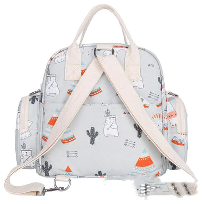 Printed Waterproof Diaper Backpack | Multi-Functional Mummy Bag | Hello Pregnant