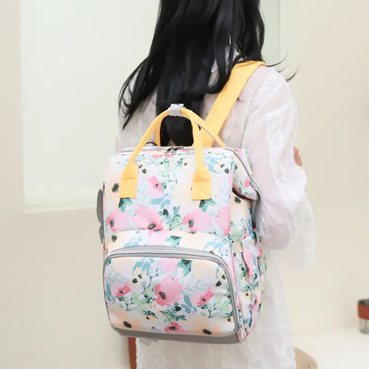 Stylish Large Capacity Multi-Compartment Diaper Bag – Organized Storage for Moms