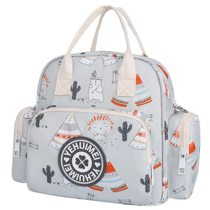 Printed Waterproof Diaper Backpack | Multi-Functional Mummy Bag | Hello Pregnant