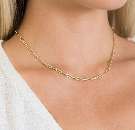 Anneau Necklace - Minimalist Chunky Chain Design (One Piece)