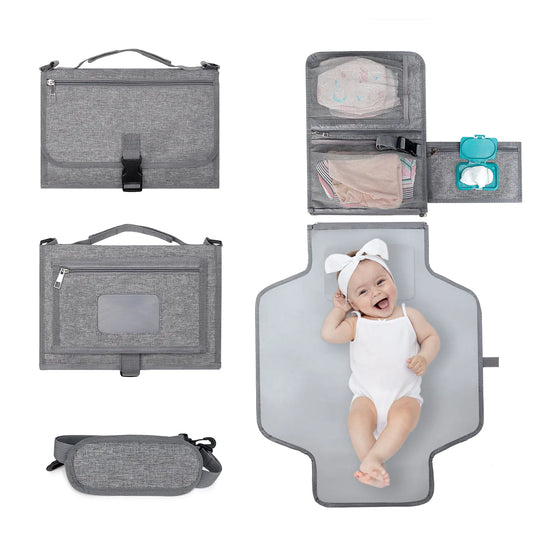 Portable Waterproof Baby Changing Pad - Foldable Travel Diaper Mat | Hello Pregnant