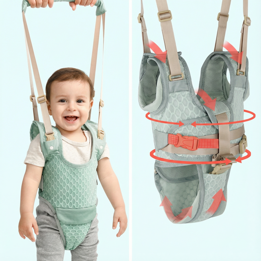 Premium Baby Walking Harness - Breathable Safety Support for First Steps
