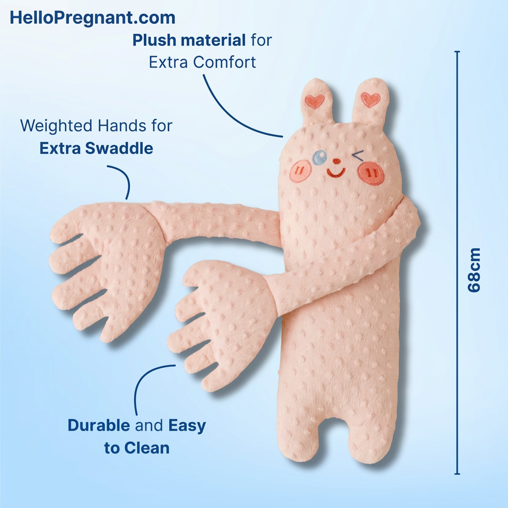 Smart Baby Soothing Palm Hug Pillow with Music (ON/OFF) & Remote Control