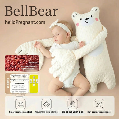 Smart Baby Soothing Palm Hug Pillow with Music (ON/OFF) & Remote Control