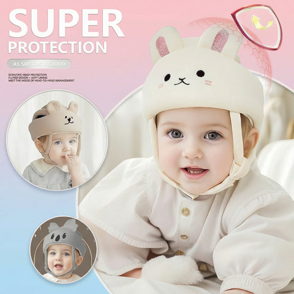 Baby Head Protection Helmet - Cute & Breathable Safety Hat