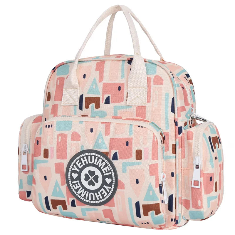 Printed Waterproof Diaper Backpack | Multi-Functional Mummy Bag | Hello Pregnant