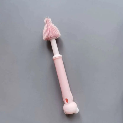 360° Rotating Multifunctional Baby Silicone Bottle Brush