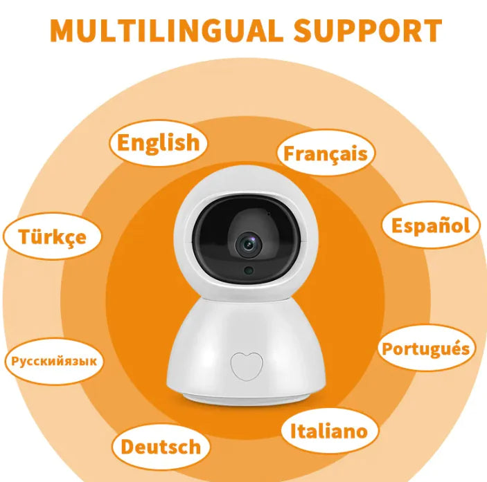 HD Baby Monitor with Night Vision - 1080P Infant Guardian Camera