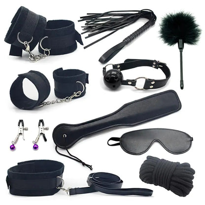 10-Piece Plush Strap Teasing Toy Set